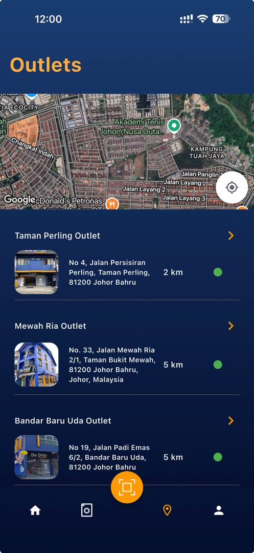 De Dobi App outlet finder